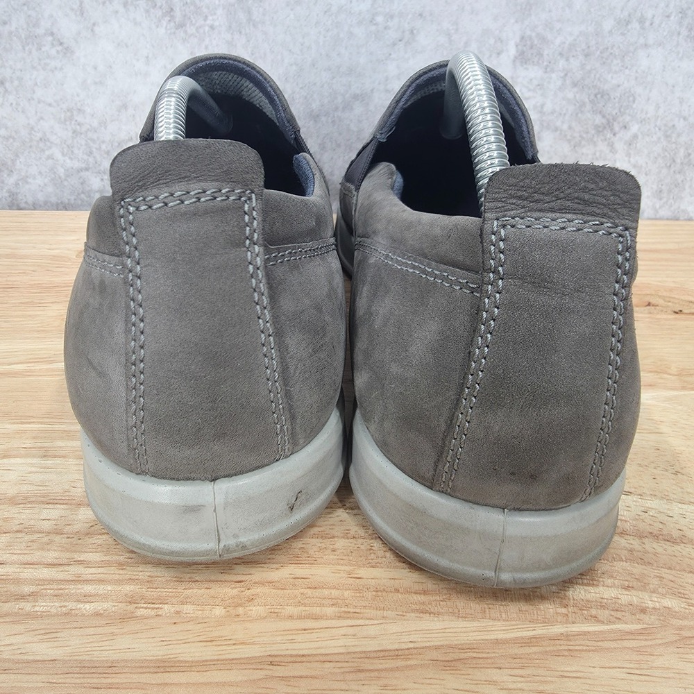 Ecco Shoes Mens US 11 EU 45 Collin 2.0 Gray Perforated Slip On Casual Sneakers - Picture 8 of 13